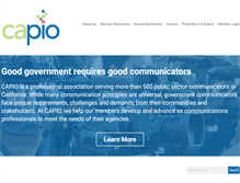 Tablet Screenshot of capio.org
