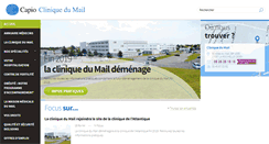 Desktop Screenshot of clinique-mail.capio.fr