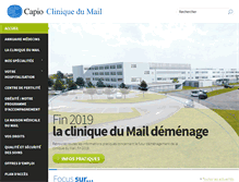 Tablet Screenshot of clinique-mail.capio.fr